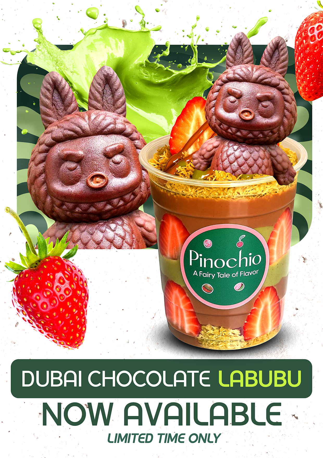 Dubai Chocolate Labubu Cup